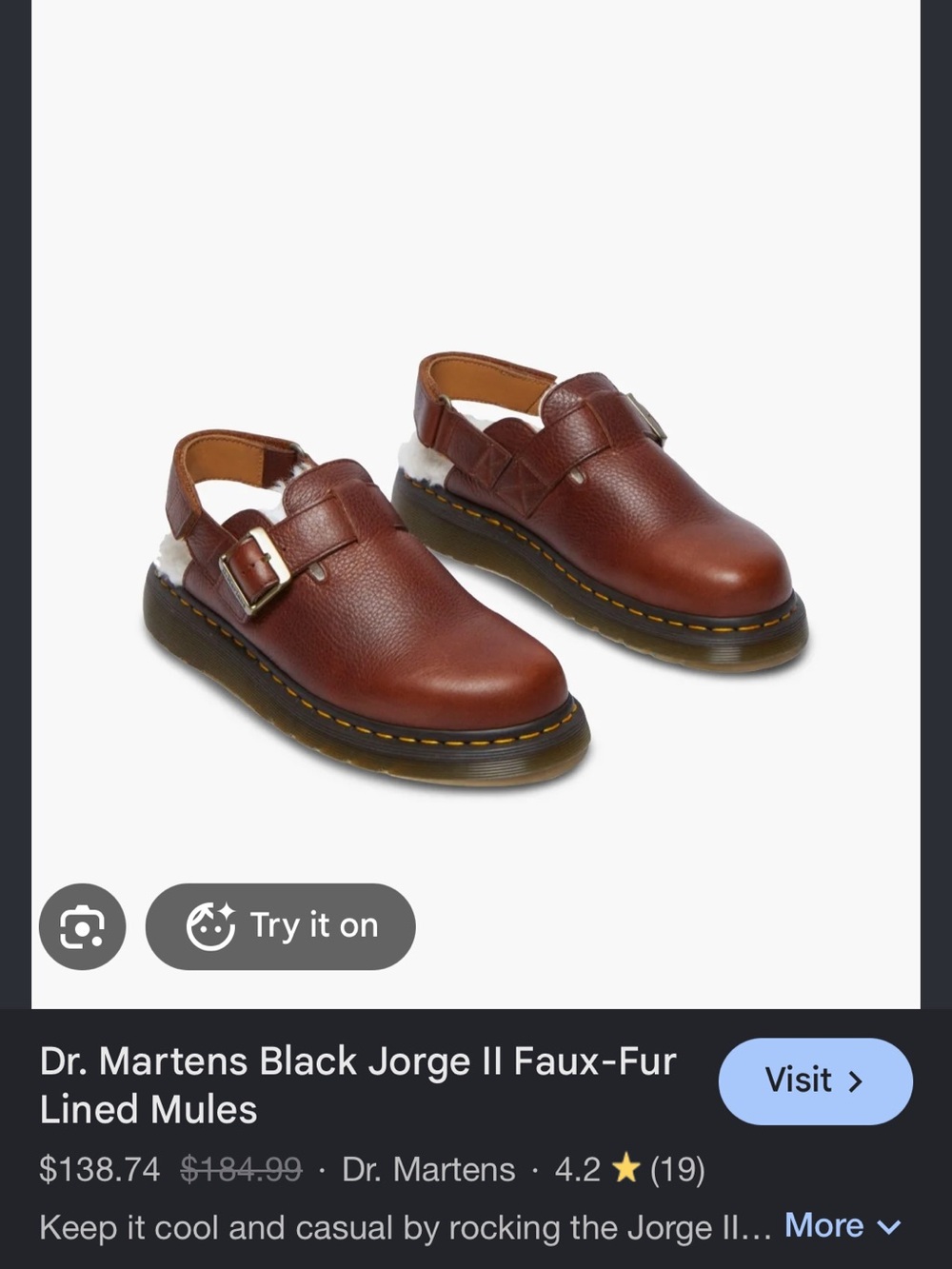 Women’s Dr Marten Clogs with Lining